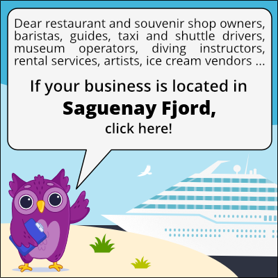 to business owners in Saguenayfjord